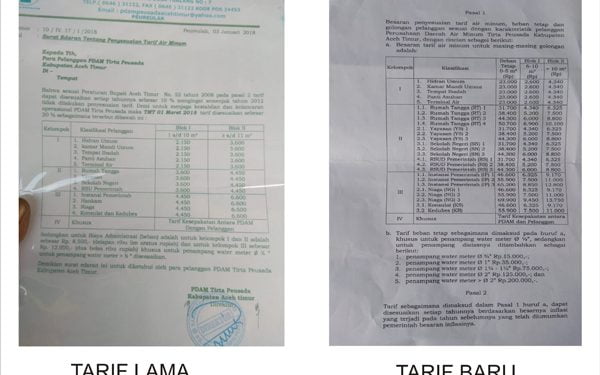 Ketua GeMPAR Aceh Minta Bupati Atim Cabut Perbup 92 Tarif Air PDAM