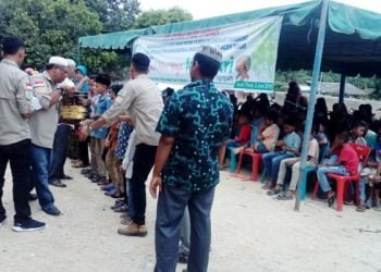 Jelang Lebaran PT.CPI Santuni  350 Yatim Piatu di Lingkar Tambang Blok A