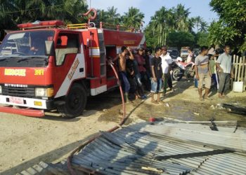 Kebakaran di Peureulak, 4 Unit Rumah Petani Dilalap Api