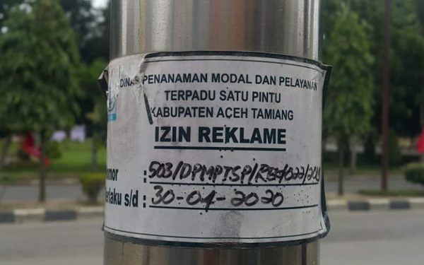 Tarif Pajak Reklame di Aceh Timur Rp200