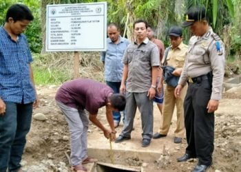 Jajaran Polres Lhokseumawe Monitoring Pembangunan Desa