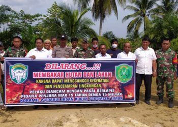Koramil 24 Darul Ikhsan Ajak Masyarakat Jangan Bakar Hutan dan Lahan