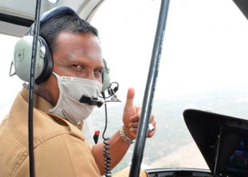 Bupati Rocky Bersama Pol Airud Polda Aceh Pantau Aktifitas Laut Lewat Udara