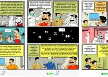 Karikatur Keureuja Teugoh Penyaket Ta’en Covid-19