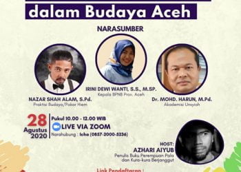 BPNB Aceh Gelar Seminar Webinar Pelestarian Hiem Aceh
