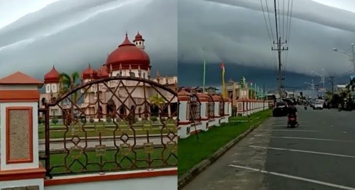 Awan Arcus Seperti Gelombang Tsunami Raksasa Muncul di Langit Meulaboh, Ini Dampak Bahaya yang Bisa Ditimbulkan