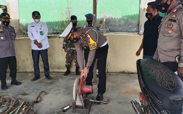 Knalpot Brong Sangat Mangganggu, Ini Tindakan Polsek Peureulak