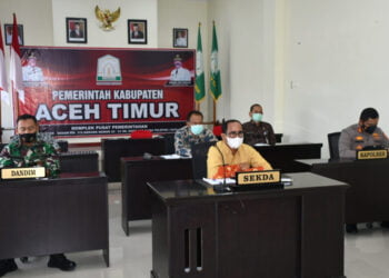 Sekda Aceh Timur Hadiri Rapat Koordinasi Cegah Pemudik Lebaran