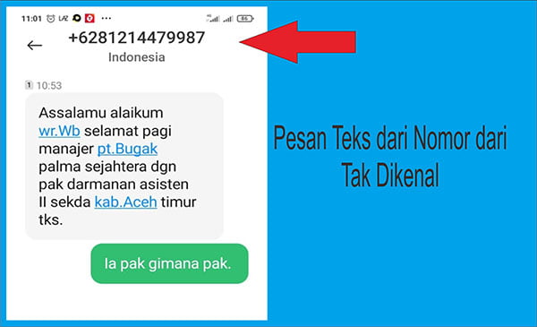 SMS Penipuan Catut Nama Penjabat, Manager PKS Nyaris Tertipu