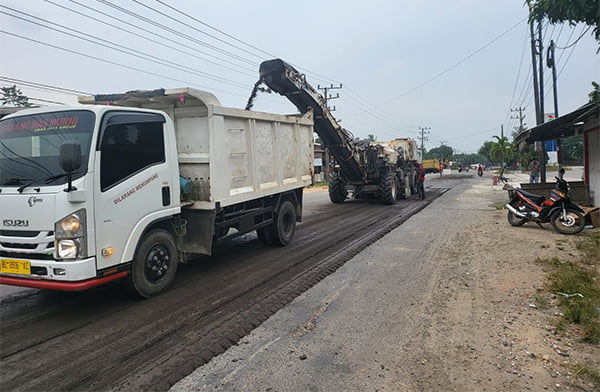 Ini Lokasi Jalan Dalam Perbaikan, Pengandara diminta Waspada