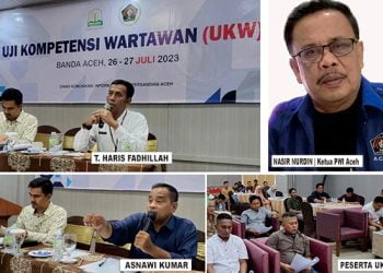 Dua Wartawan Senior PWI Aceh Bahani Peserta UKW