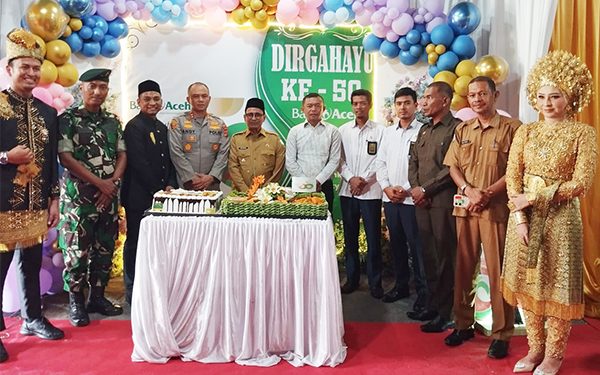 Penjabat Bupati Hadiri HUT Bank Aceh Cabang Idi155 Kantong Darah Pada 50 Tahun Bank Aceh Syariah Idi