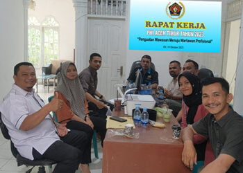 Raker PWI Aceh Timur 2023 : Suskeskan PON Aceh-Sumut Fokus Tempa Wartawan Olah Raga