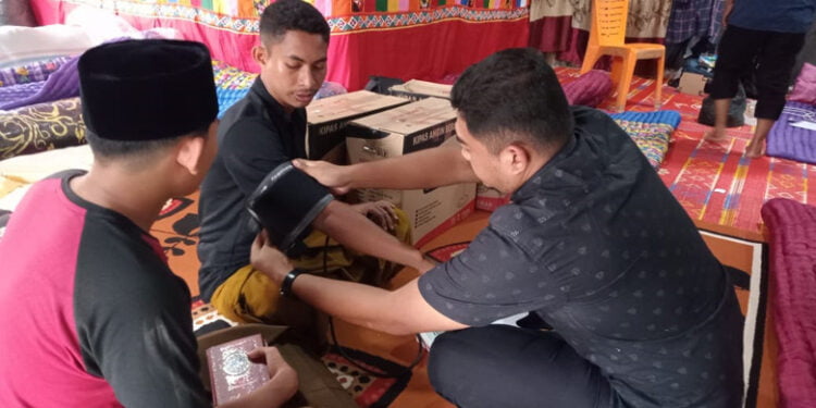 Peserta Kafilah MTQ Aceh Timur Cek Kesehatan Bertanding