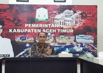 PJ Bupati Aceh Timur Mengikuti Pengarahan Mendagri Dalam Rangka Menjamin Netralitas ASN