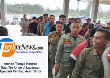 Lawan Narkoba, 400 Tenaga Kontrak Aceh Timur Dites Urine
