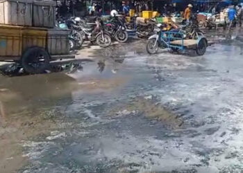 Pekarangan Pasar Ampera PPN Idi Jorok, Pihak PPN Kok Terkesan Tutup Mata