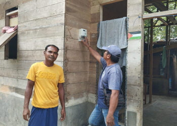 Relawan Prabowo-Gibran Aceh Timur Terangi Rumah Juliadi