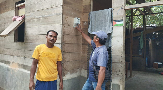 Relawan Prabowo-Gibran Aceh Timur Terangi Rumah Juliadi