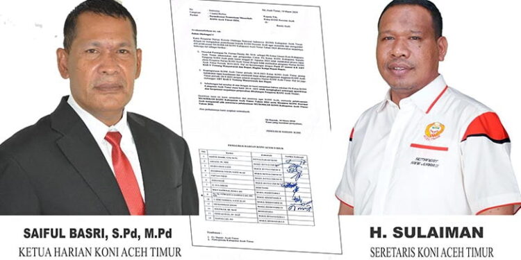 Pengurus KONI Aceh Timur Surati KONI Aceh Minta Musorkab 2024 Ditunda