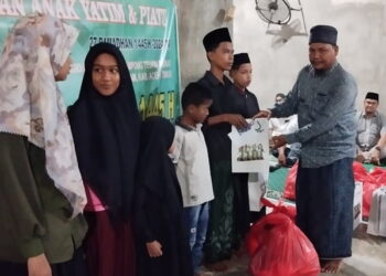 Baitul Mal Gampong Teupin Pukat Gandeng Medco E & P Malaka Santuni Yatim Piatu