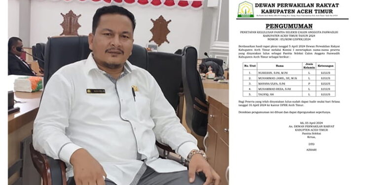 Komisi I DPRK Atim Tetapkan Lima Nama Panitia Seleksi Calon Anggota Panwaslih