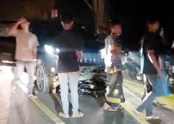 Laka Lebaran, Pengendara Supra Masuk Kolong Rush