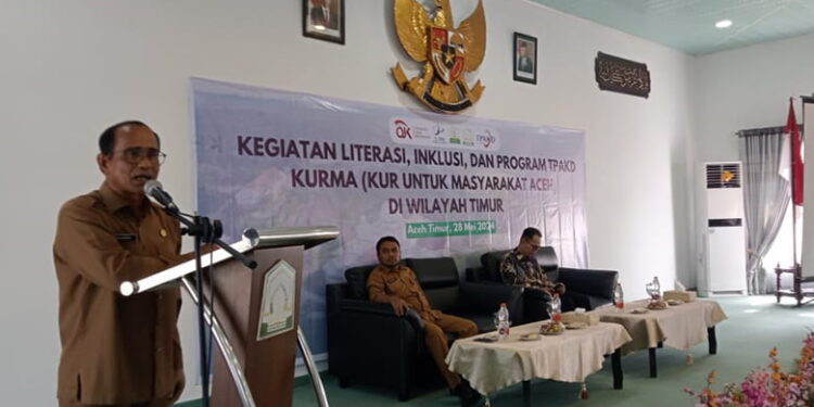 Penjabat Bupati Aceh Timur Serahkan KUR Kepada Pelaku Usaha