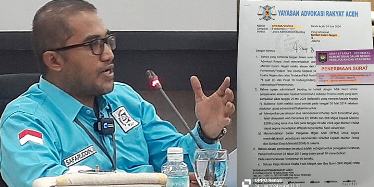 Perlambat Rekomendasi Alih Kelola Blok MigasYARA Adukan Pj Gubernur Aceh ke Mendagri