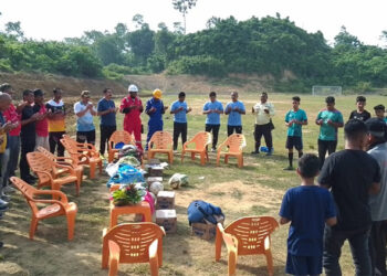 Acara Peusijuek Lapangan Sepak Bola MP Blang Nisam