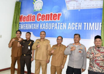 Pj Bupati Amrullah Luncurkan Media Center