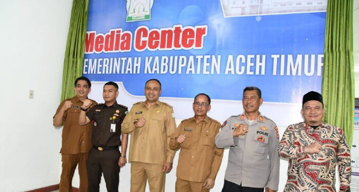 Pj Bupati Amrullah Luncurkan Media Center