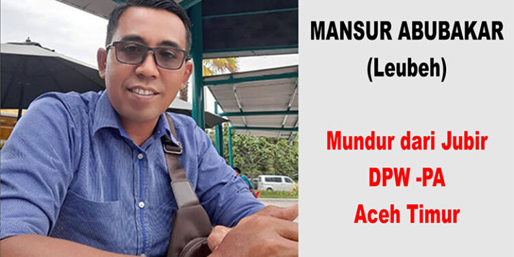 Ini Alasan Leubeh Mundur dari Jubir DPW-PA
