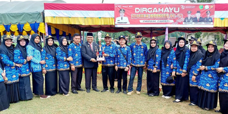 SMPN 1 Nurussalam Juara Pertama Carnaval HUT RI Ke-79