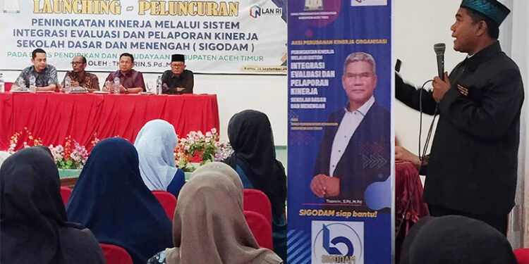 Disdik Aceh Timur Luncurkan Aplikasi SIGODAM