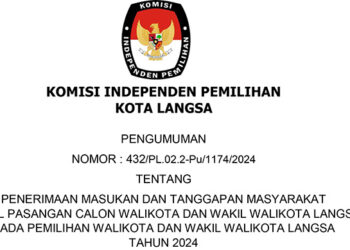 KIP Langsa Umumkan Penerimaan Masukan dan Tanggapan Masyarakat Bacalon Walikota/Wakil Walikota