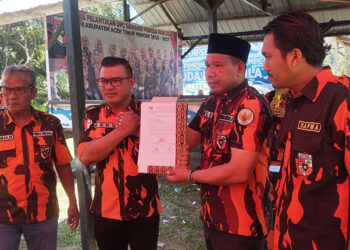 Pemuda Pancasila Aceh Timur Deklarasi Dukungan untuk Sulaiman Tole-Abdul Hamid