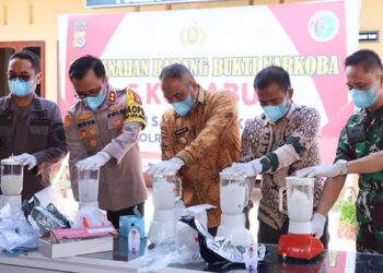 Pj Bupati Aceh Timur Hadir Pada Giat Pemusnahan 5 Kg Sabu