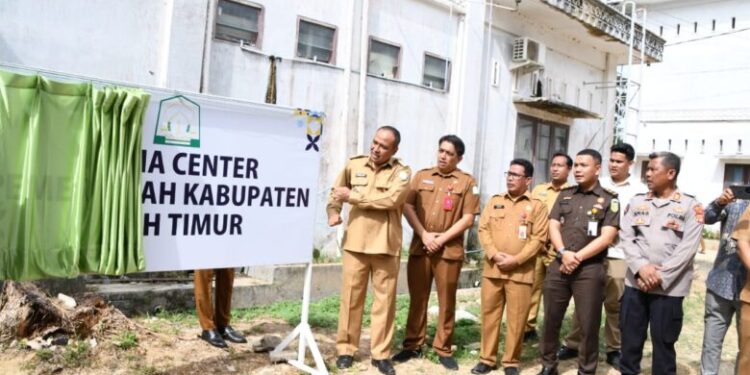 Pj Bupati Aceh Timur Luncurkan Media Center