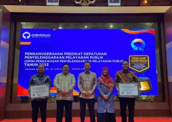 Pemerintah Aceh Timur Terima Penghargaan Zona Hijau dari Ombusdmen RI