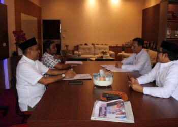 Tarkait Qanun Migas Pj Amrullah Audiensi dengan Pemerintah Aceh