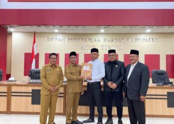 Pj Bupati Aceh Timur Serahkan LKPJ Tahun 2023