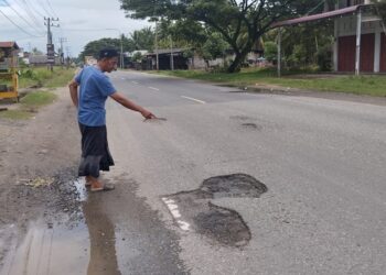 Hati- Hati, Jalan Lintas Nasional Banda Aceh-Medan Berlubang