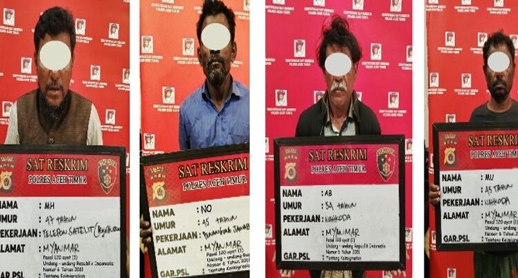 Polisi Tetapkan Empat WNA Sebagai TSK  Penyelundup Etnis Rohingya