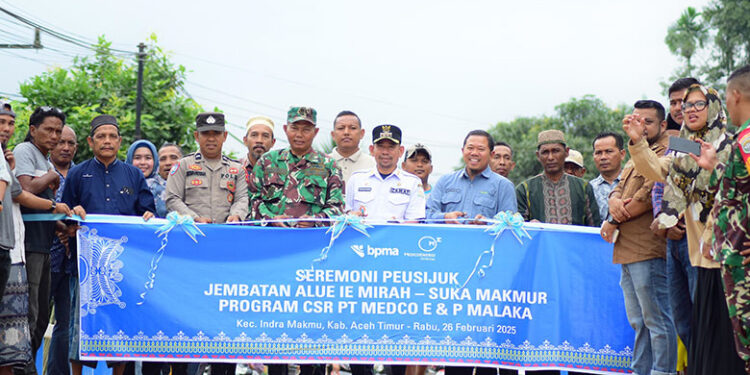 Dukung Akses Transportasi Masyarakat Medco E&P Malaka Bangun Jembatan