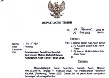Di Peureulak Ka Mulai Tahapan Pemilihan Keuchik Definitif