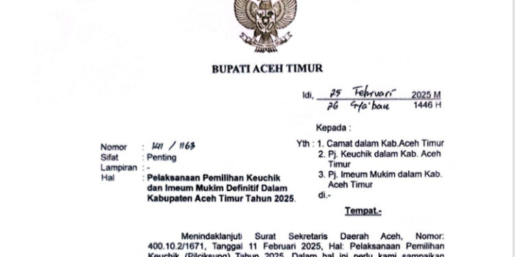 Di Peureulak Ka Mulai Tahapan Pemilihan Keuchik Definitif