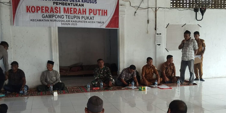 Koperasi Merah Putih Gampong Teupin Pukat Terbentuk