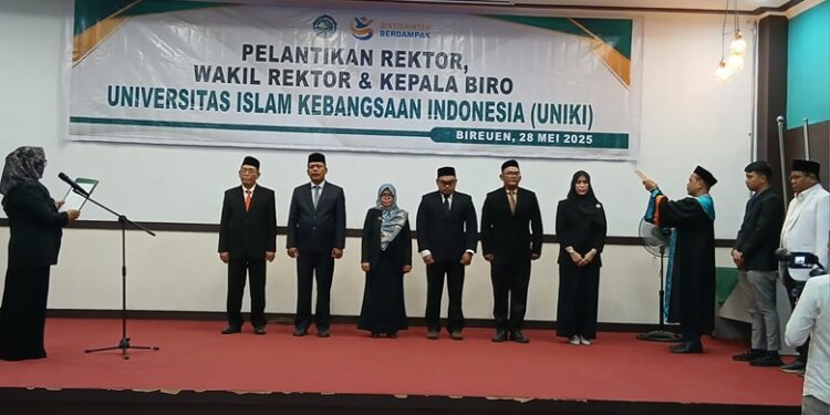 Dr. Zainuddin Iba Jabat Sebagai Rektor UNIKI Bireuen