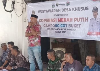 Gampong Cot Buket Gelar Sosialisasi dan Pembentukan Kopdes Merah Putih